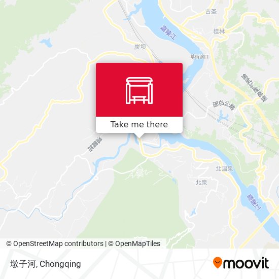 墩子河 map
