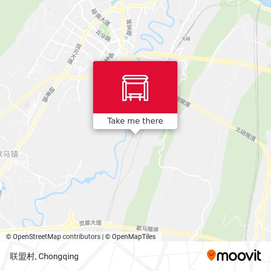 联盟村 map