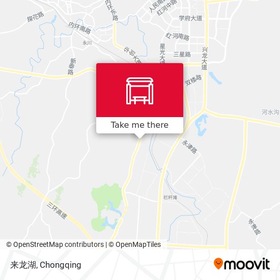 来龙湖 map