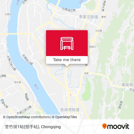 苦竹坝1站(招手站) map