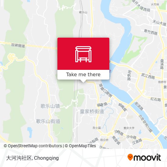 大河沟社区 map
