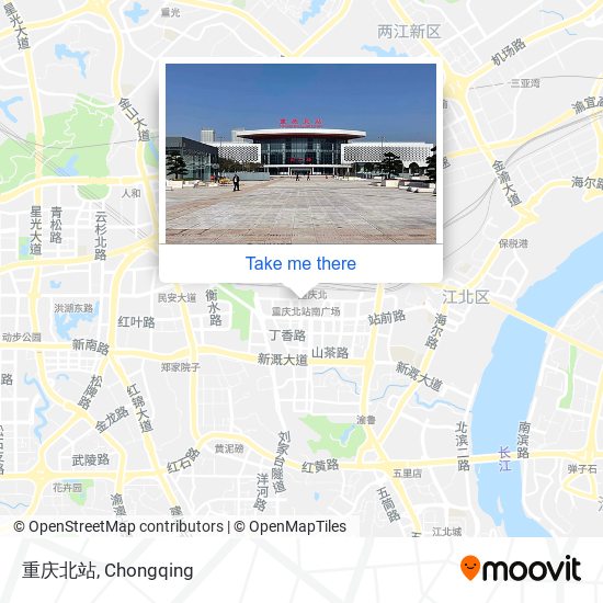 重庆北站 map