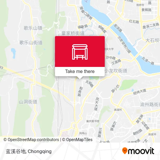蓝溪谷地 map
