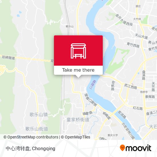 中心湾转盘 map