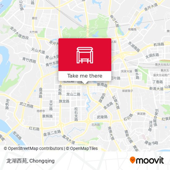 龙湖西苑 map