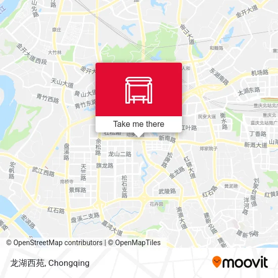 龙湖西苑 map