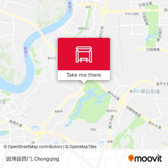 园博园西门 map