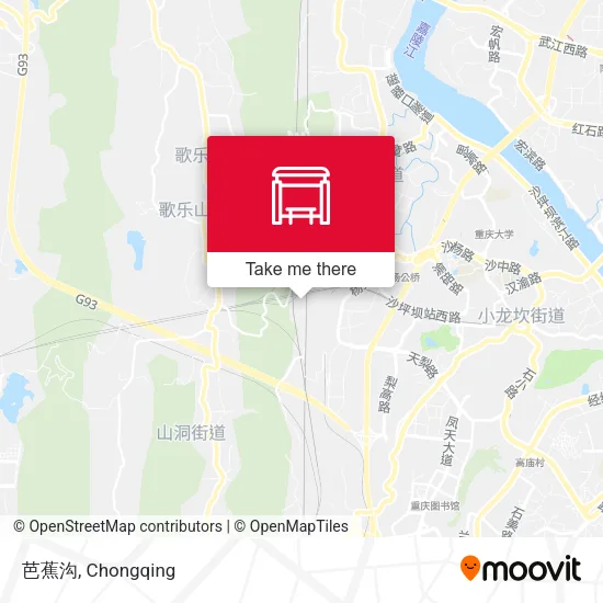 芭蕉沟 map