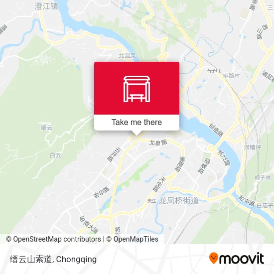 缙云山索道 map