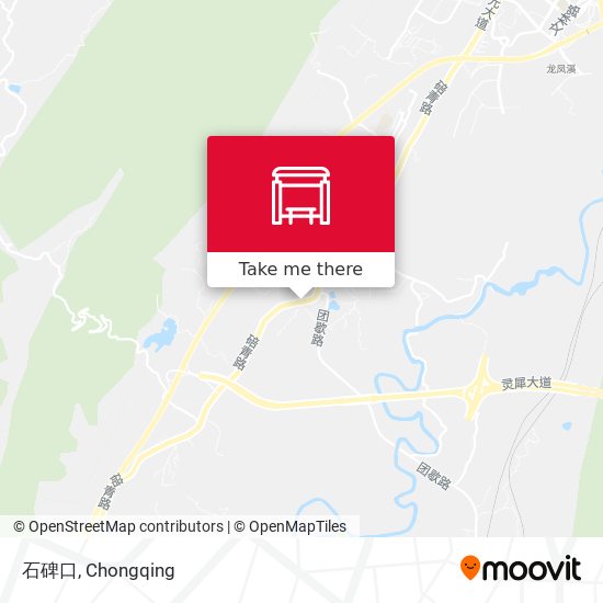 石碑口 map