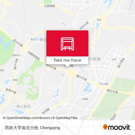 西政大学渝北分校 map