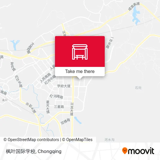 枫叶国际学校 map