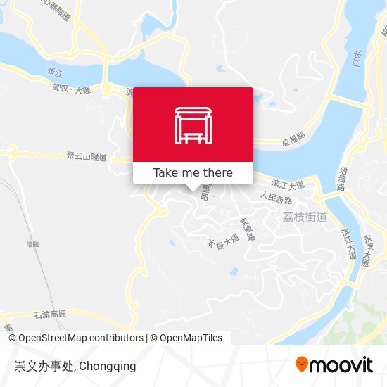 崇义办事处 map
