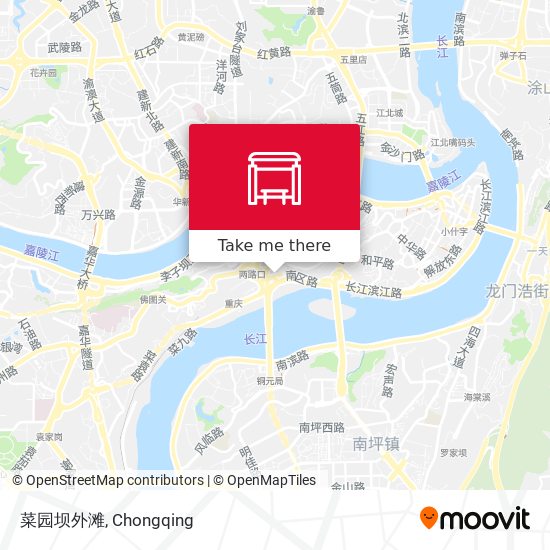 菜园坝外滩 map
