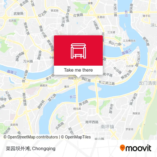菜园坝外滩 map