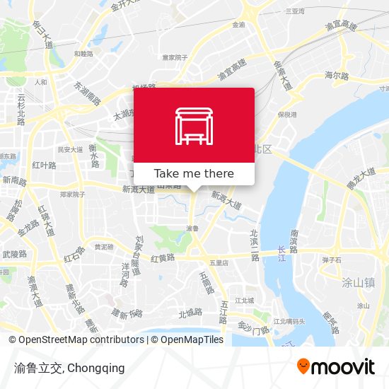 渝鲁立交 map