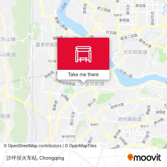 沙坪坝火车站 map