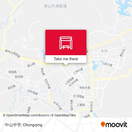 中山中学 map