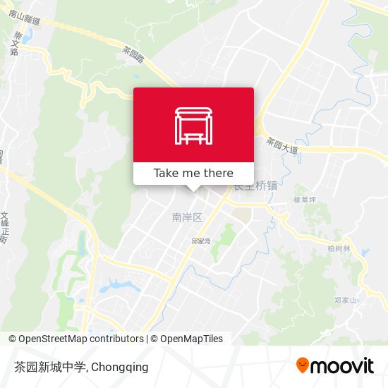 茶园新城中学 map