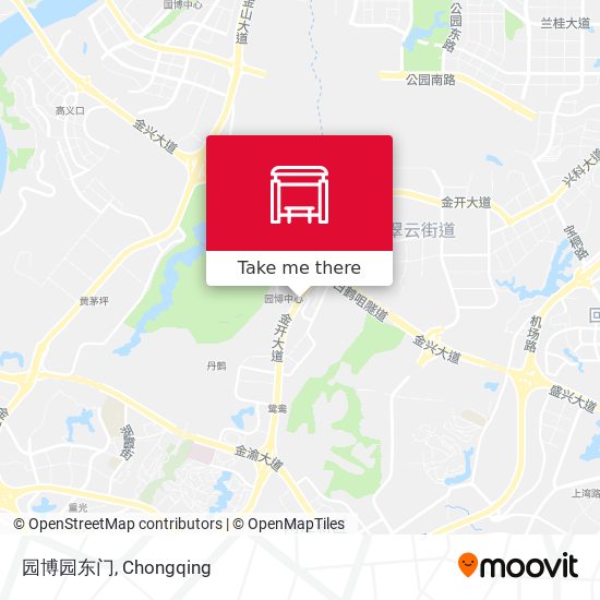园博园东门 map