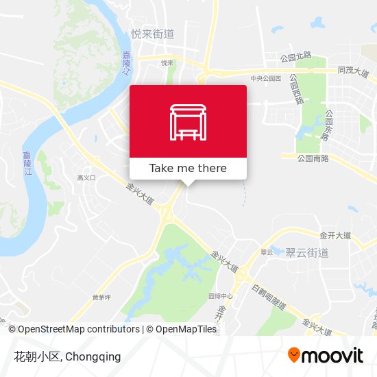 花朝小区 map