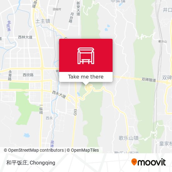 和平饭庄 map