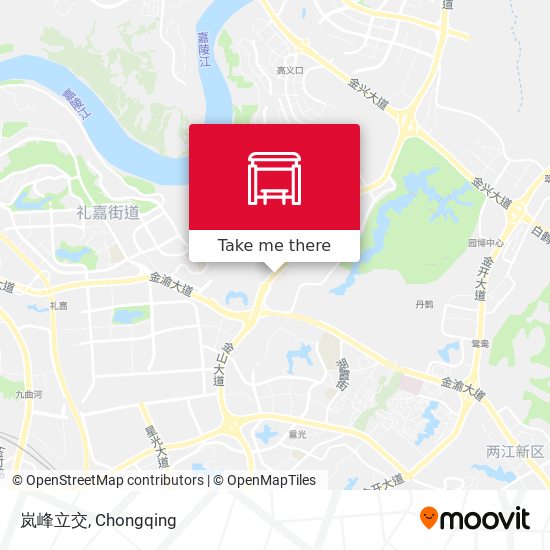 岚峰立交 map
