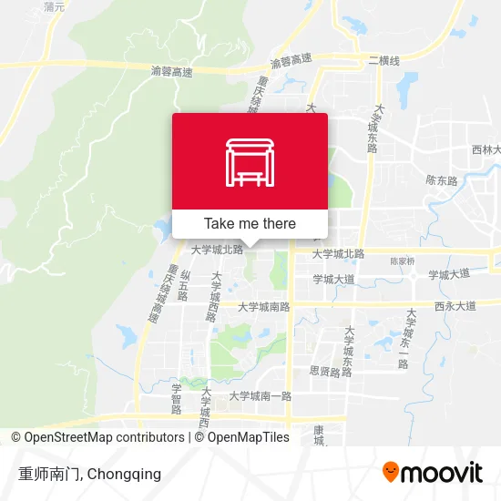 重师南门 map