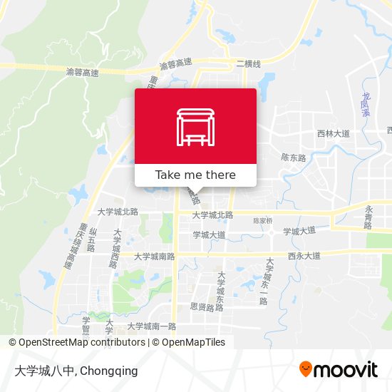大学城八中 map