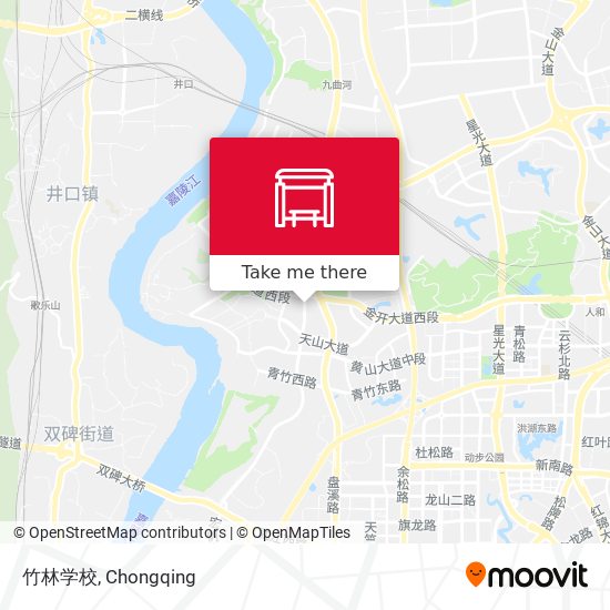 竹林学校 map