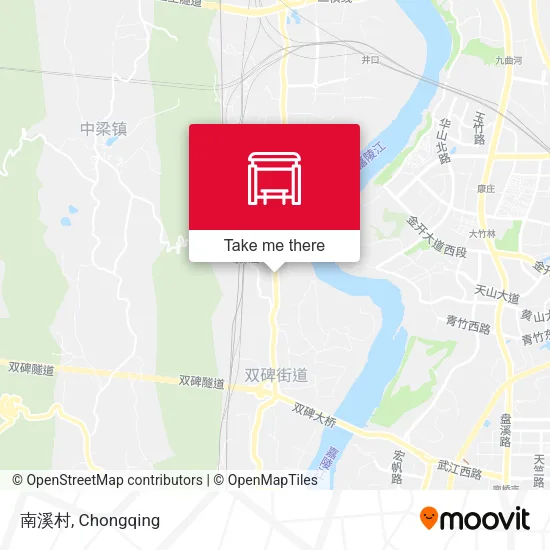 南溪村 map