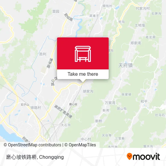 磨心坡铁路桥 map