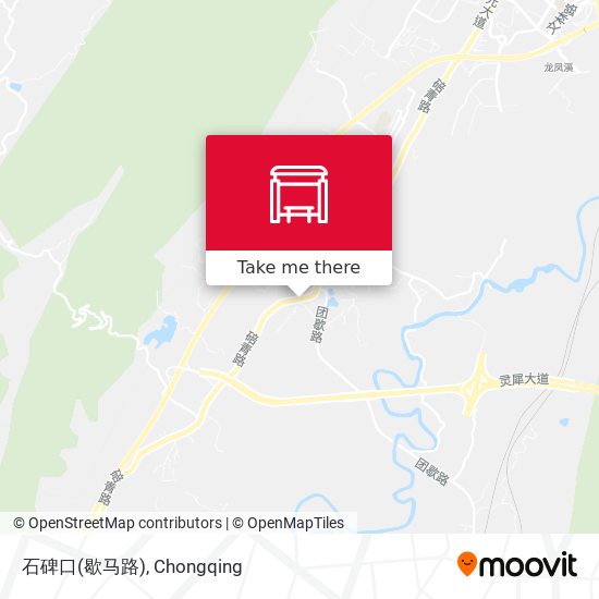 石碑口(歇马路) map