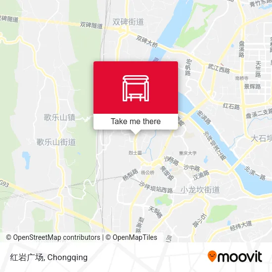 红岩广场 map