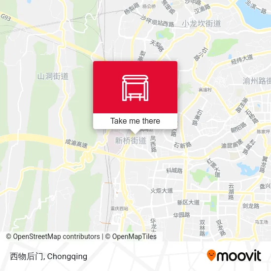 西物后门 map