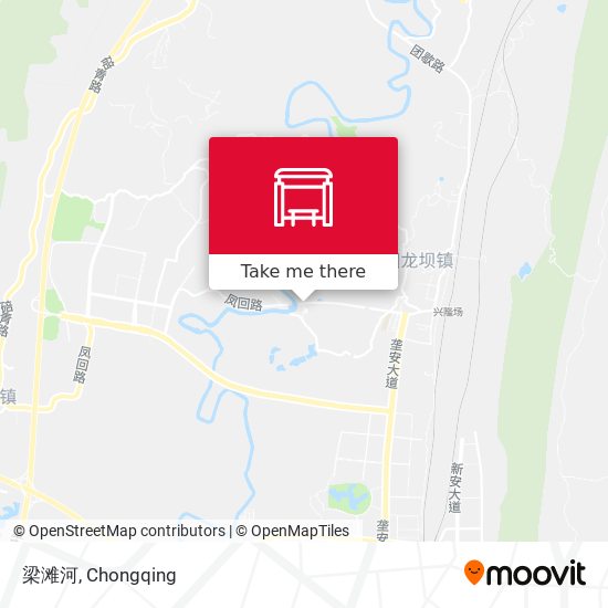 梁滩河 map