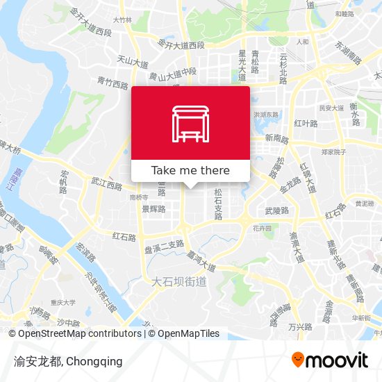 渝安龙都 map