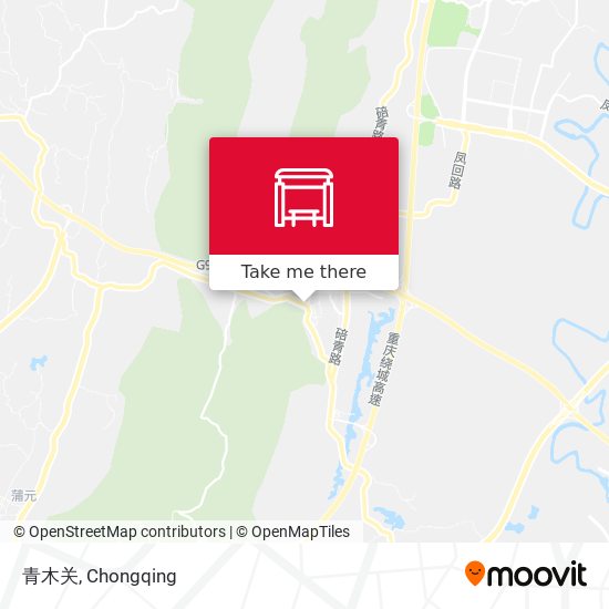 青木关 map