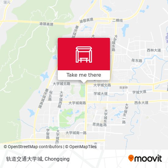 轨道交通大学城 map