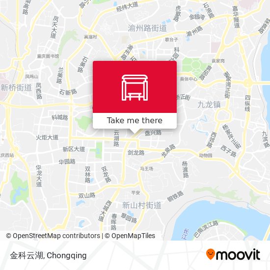 金科云湖 map