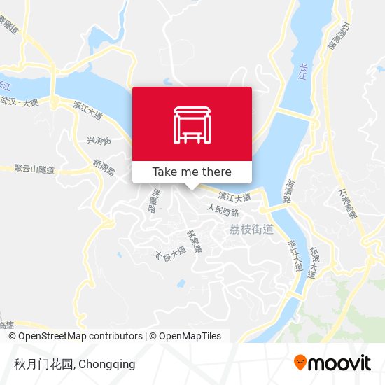 秋月门花园 map