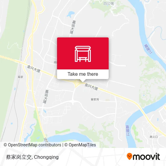 蔡家岗立交 map