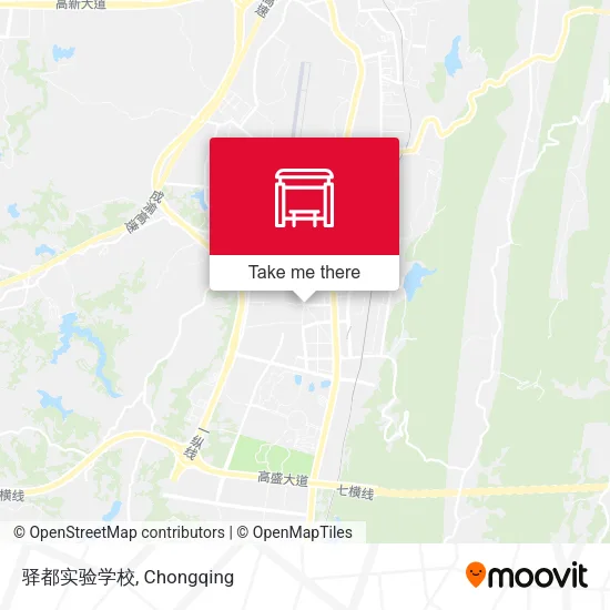 驿都实验学校 map