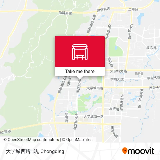 大学城西路1站 map