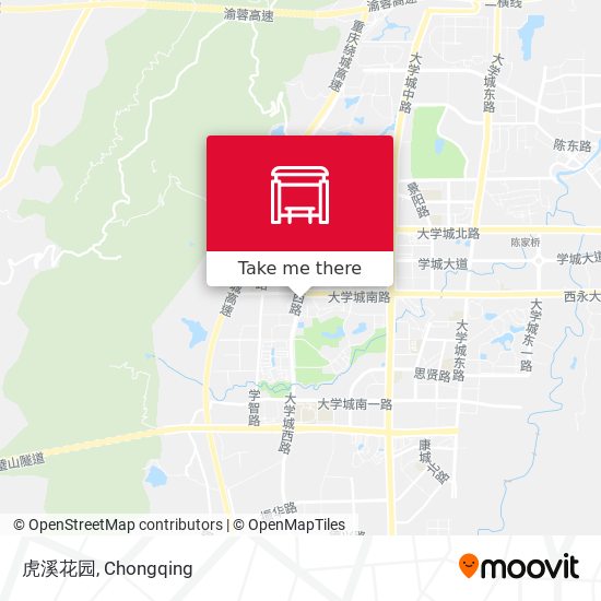虎溪花园 map