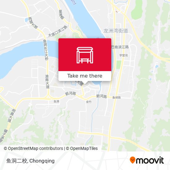 鱼洞二校 map