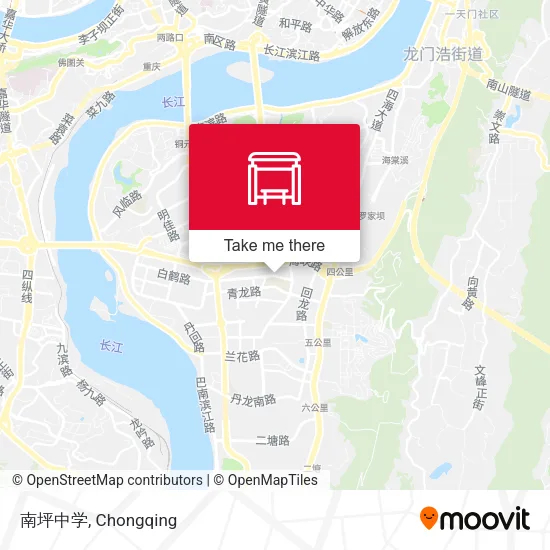 南坪中学 map