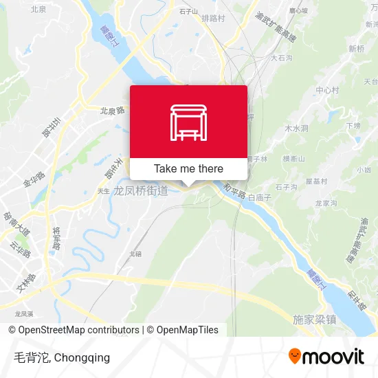 毛背沱 map