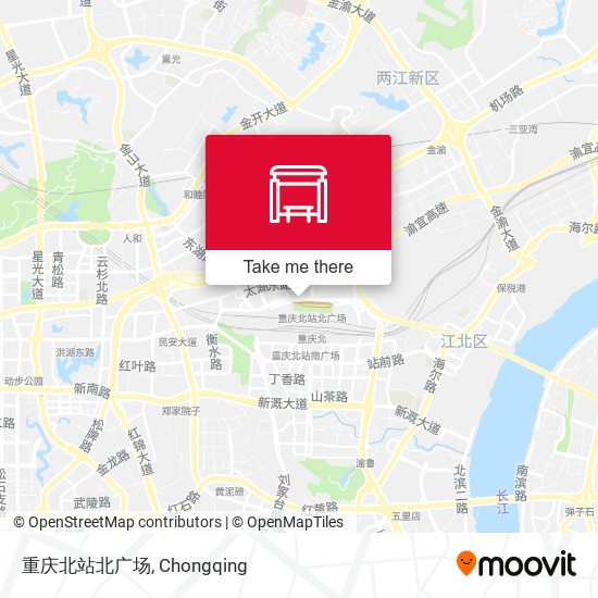 重庆北站北广场 map