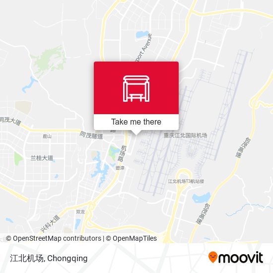 江北机场 map